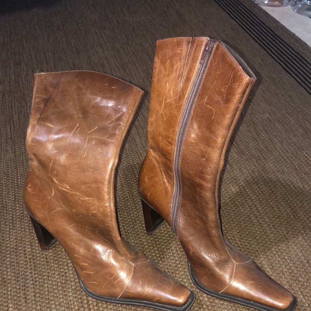 Steve Madden real leather boots 👢